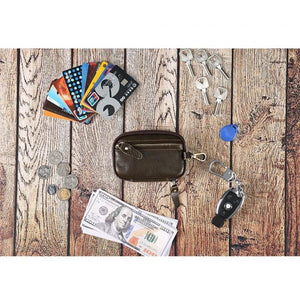 Leather Key Wallet Man Housekeeper Keys Organizer