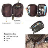 Leather Key Wallet Man Housekeeper Keys Organizer
