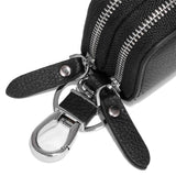 Woman Key Holder Double Zipper Keychain Case Key Pouch