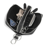 Woman Key Holder Double Zipper Keychain Case Key Pouch