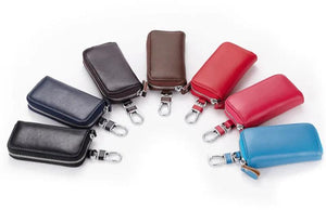 Leather Key Wallet 7 Colors Key Organizer Key Bag Holder Car Housekeeper Wallet