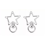Keychain Key Clasp Lobster Claw Clip Swivel Rings Spring Star Metal Buckle