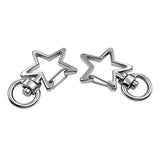 Keychain Key Clasp Lobster Claw Clip Swivel Rings Spring Star Metal Buckle