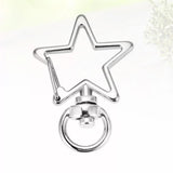 Keychain Key Clasp Lobster Claw Clip Swivel Rings Spring Star Metal Buckle