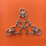 Keychain Key Clasp Lobster Claw Clip Swivel Rings Spring Star Metal Buckle
