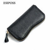 ESIPOSS Leather Keychain Holder Bag Purse Key Wallet Case