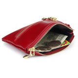 100% Oil Waxing Leather Key Wallet Unisex Housekeeper Multi-function Key Bags