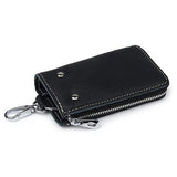 Leather Key Wallet Multi-function Key Chain Zipper Key Case Bag
