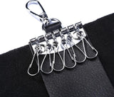 Men's Leather Key Holder Bag Keychain Cowhide Key Case
