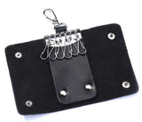 Men's Leather Key Holder Bag Keychain Cowhide Key Case