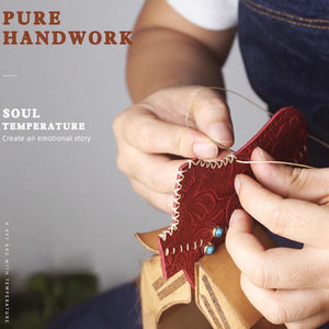 Leather Car Key Wallet Holder Soft Bag Key Case For Men