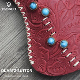 Leather Car Key Wallet Holder Soft Bag Key Case For Men