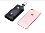 Travel Leather Key Holder Organizer Wallet Ring Keychain