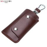 Travel Leather Key Holder Organizer Wallet Ring Keychain