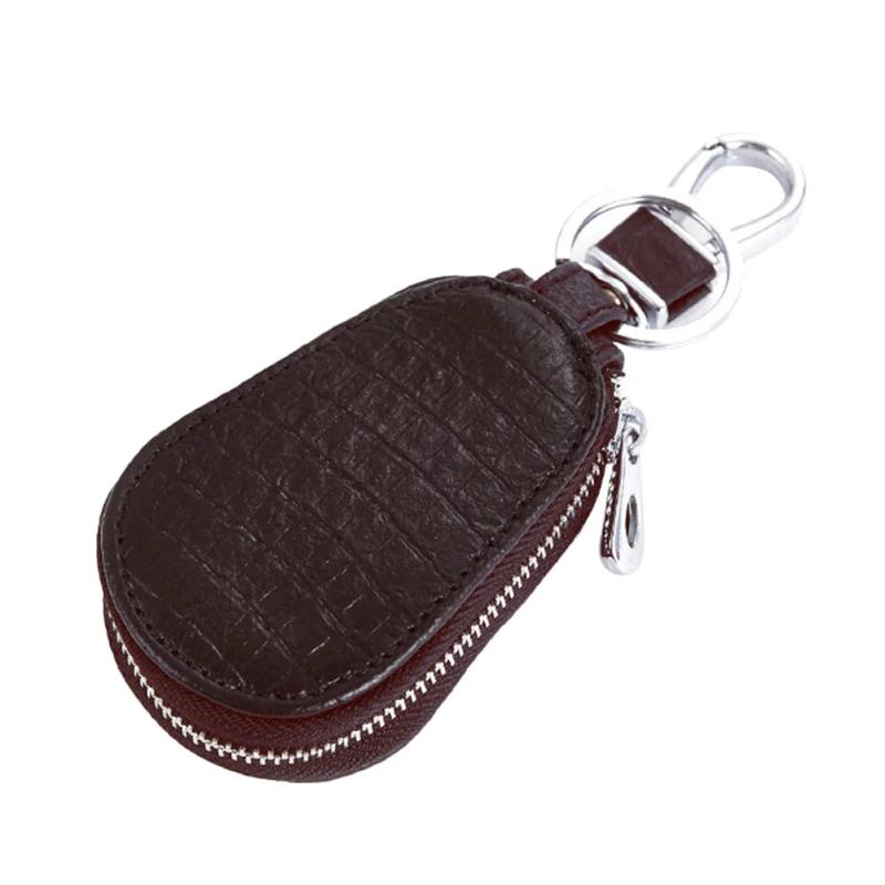 Arrival Car Key Cover PU Leather Zipper Keychain Holder Travel Wallet