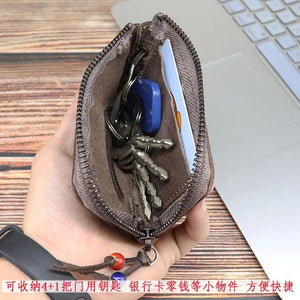 Vintage Leather Key Bag Car Key Case Wallet Pouch