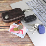 Vintage Leather Key Bag Car Key Case Wallet Pouch