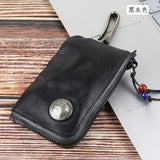 Vintage Leather Key Bag Car Key Case Wallet Pouch