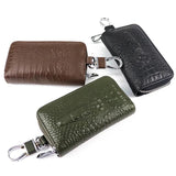 Unisex Crocodile Pattern Key Wallets Organizer Bag Men Multifunction