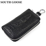 Unisex Crocodile Pattern Key Wallets Organizer Bag Men Multifunction