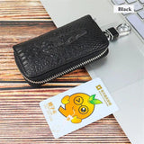 Unisex Crocodile Pattern Key Wallets Organizer Bag Men Multifunction