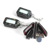 Dragonfly Fowers Animal Printing Embossed Car Key Wallet Double Zipper