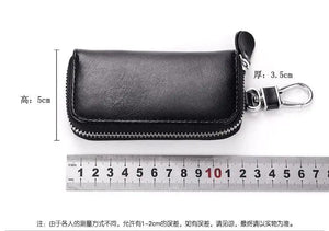 Leather Multi-Function Key Bag with Zipper