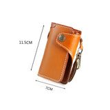 Men Leather Key Wallets Zipper Car Key Wallet