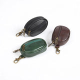 Men Leather Key Wallets Zipper Car Key Wallet Multifuctional Key Case