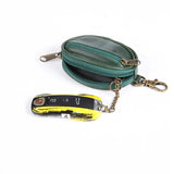 Men Leather Key Wallets Zipper Car Key Wallet Multifuctional Key Case