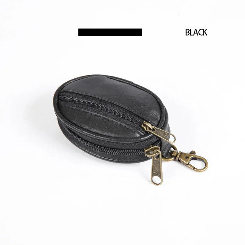 Men Leather Key Wallets Zipper Car Key Wallet Multifuctional Key Case
