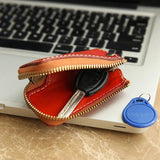 Men Leather Key Wallet Zipper Car Key Holder Key Case High Housekeeper