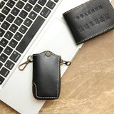 Men Leather Key Wallet Zipper Car Key Holder Key Case High Housekeeper