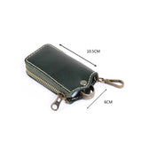 Men Leather Key Wallet Zipper Car Key Holder Key Case High Housekeeper