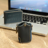 Men Leather Key Wallet Zipper Car Key Holder Key Case High Housekeeper