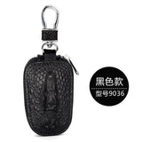 Layered Alligator Print Car Key Bag Retro Waist Hanging Lock Key Bag