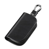 Car Keys Bag Zipper Leather Cover Anti-scratch Key Case
