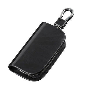 Car Keys Bag Zipper Leather Cover Anti-scratch Key Case