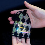 Unisex Water Drill PU Leather Key Bag Wallet Housekeepers Car Holder Case