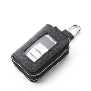 Double Layer Zipper Car Key Case Multi-functional Key Bag Unisex Keychain Wallet