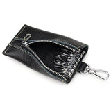 Casual Style Leather Key Wallet Unisex Key Chain