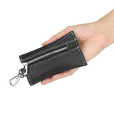 Casual Style Leather Key Wallet Unisex Key Chain