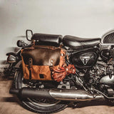 Motorcycle Bag Strap Leather Belt Wear-resistant Bike Bag Belt