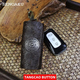 Leather Housekeeper Storage Pouch Car Keychain Key Holder Bag Case Unisex Wallet