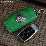 Leather Housekeeper Storage Pouch Car Keychain Key Holder Bag Case Unisex Wallet