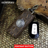 Leather Housekeeper Storage Pouch Car Keychain Key Holder Bag Case Unisex Wallet