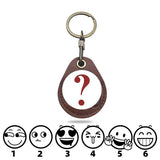 Leather Key Ring Airtags Protective Cover Cow Leather Airtag Case