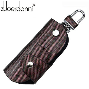 Plaid Car Styling Zuoerdanni Key Bag Chain Case Car Holder (golden)