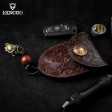 Leather Key Wallet Smart Key Holder Portable Housekeeper Key Pouch