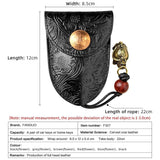 Leather Key Wallet Smart Key Holder Portable Housekeeper Key Pouch